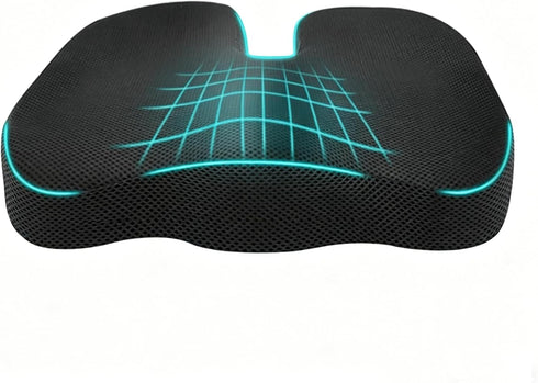 Office Chair Seat Cushion,Premium Memory Foam Chair Cushion for Long Sitting,Tailbone,Back,Sciatica,Coccyx Pain