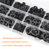 360 Pieces Internal Tooth Star Lock Washers, 9 Sizes Quick Speed Locking Washers Fasteners Assortment Kit