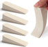 Door Stopper Wedge Non-Scratching Door Holder Small White - Pack of 4