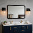Set 2, Set E26 Bathroom Sconces of Black Wall Sconces of Two, Bathroom Vanity Light with Clear Glass Shade, Modern Wall