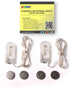 2 Sets 20 LEDs Warm White Color String Lights Silver Wire Indoor and Outdoor 6.5 Feet Firefly Starry Fairy Lights Battery Powered for DIY, Christmas, Holidays, Party, Bedroom and Centerpieces by RTGS