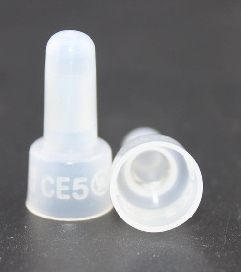 Rextin 1000pcs Transparent CE5 Protective Closed End Wire Crimp Connector Cap (1000pcs)