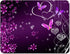 Gaming Mouse Pad - Non-Slip Rubber Base, Smooth Surface for Precise Control, 9.5 x 7.9 Inch, Pink Purple Butterflies