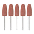 5pcs Rubber Polishing Bit, Silicone Buffing Wheels 80 Grit for Electric Grinder Rotary Tool, Cone Shape