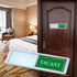 Privacy Sign, Vacant Occupied Indicator for Home Bathroom Office Restroom, Non-Scratch Magnetic Slider, 7"x 2" (Silver)