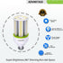 Amazon High Brightness LED Light Bulb, 150W 120W 100W 80W 60W 30W, E26 Base, 4000LM for Garage, 1 Pack