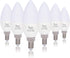 Simba Lighting LED Candelabra Light Bulbs B11 (C37), E12 Base, 6-Pack, Decorative 7W 60W Replacement, 5000K