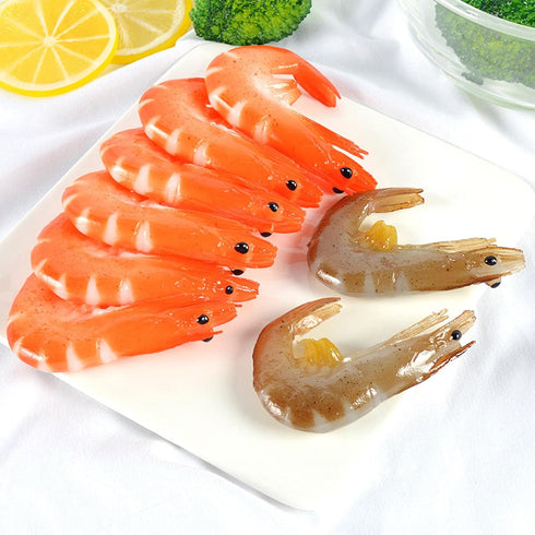 Kangnice Highly Detailed Polystyrene Shrimp Stay for Restaurant Presentation Food Formatting and Gastronomic Education