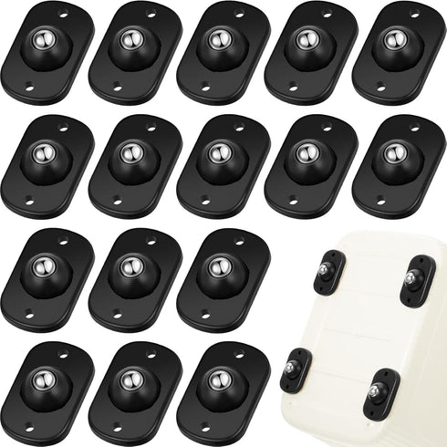 Honoson 16 Pcs Self Adhesive Caster Wheels, Appliance Rollers for Kitchen, 360° Swivel Mini Small Kitchen