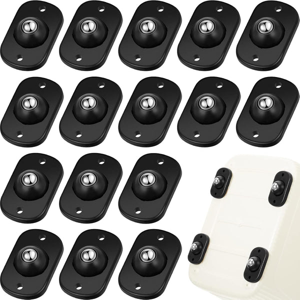 Honoson 16 Pcs Self Adhesive Caster Wheels, Appliance Rollers for Kitchen, 360° Swivel Mini Small Kitchen