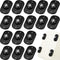 Honoson 16 Pcs Self Adhesive Caster Wheels, Appliance Rollers for Kitchen, 360° Swivel Mini Small Kitchen