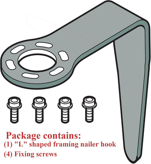 Rafter Hook 889661M for Metabo HPT Tool Hanger, Lightweight Aluminum, Adjustable Distance