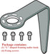 Rafter Hook 889661M for Metabo HPT Tool Hanger, Lightweight Aluminum, Adjustable Distance