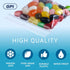 GPI 2" x 2" Clear Plastic Reclosable Zip Bags, Bulk Pack of 100, 2 Mil Thick with Hang Hole for Storage