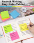 Sticky Notes 3x3 Inches, Self-Stick 48 Pads Bulk, 100 Sheets/Pad, 6 Bright Colors for Home, School, Office Use