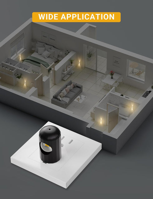 6 Pack 3000K Bedroom,Non-Dimmable TSEXES LED Night Lights with Dusk to Dawn Sensor, Soft White, Plug in Wall Night