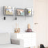 YBING Wall Mounted File Organizer, White 6 Pockets Mesh Hanging Holder for Office Papers with Hooks
