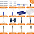 AURIXUS 28 4"and 9" PCS Paint Roller Kit with Extension Pole, Paint Roller, Including Gloves, Paint Tray, Flat Paint