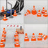 Essivox 14Pcs Set, Mini Traffic Cone Construction Safety Barriers, Road Block Cones, Model Props