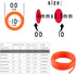 AOPANDA Pneumatic Tubing Pipe 5/32" OD Orange Air Compressor PU Line Hose Tube for Water Fluid Transfer 12 Meter 39.4ft
