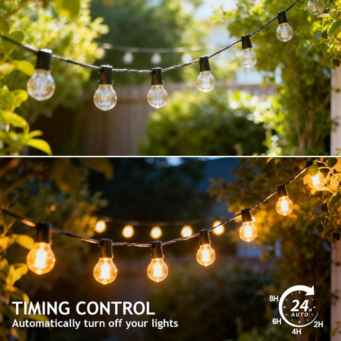 Dimmer Dimmer 100FT (2H/4H/6H/8H),Waterproof Dimmer Dimmable Outdoor for String Lights,Plug-in Switch Remote Control