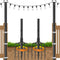 JYTOBN 10Ft String Light Poles 2 Pack,Poles for Outdoor String Lights with Fork