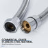 LukLoy 1/2" to 1/2" Nut Stainless Steel Shampoo Bowl Hose for Professional Salon Use, Sprayer Head Not Included