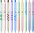 Gel Pens, 10 Pcs Medium Point Smooth Writing Pens, Cute High-End Series 0.7mm Black Ink for Journaling Supplies