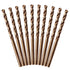 10Pcs 5/32" Cobalt Drill Bits, M35 HSS Metal Jobber Length Twist Drill Bit Set for Hard Metal, Stainless Steel, 4mm