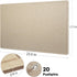 Decorative Felt Bulletin Board, 24 x 18 inches Cork Board Alternative with 20 Pushpins - Foldable Photo Board