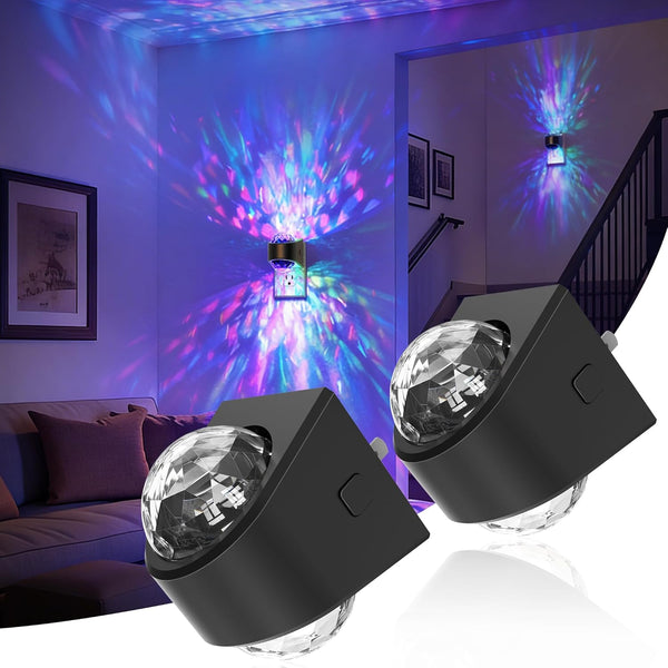 JandCase Night Lights Plug into Wall,2 Pack Star Projector RGB Night Light