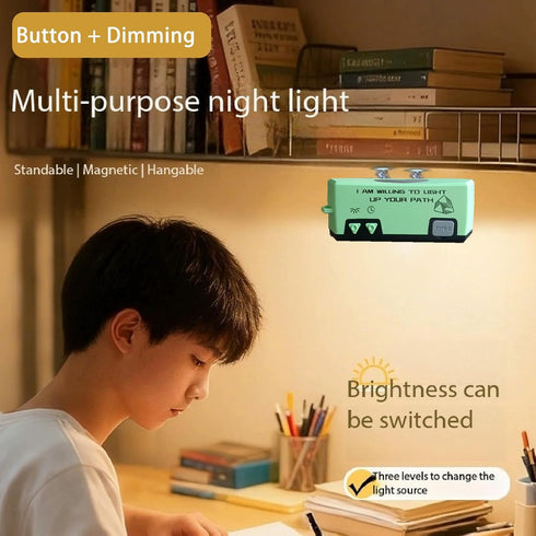 Cljlixcy Portable Rechargeable USB Night Light, Led Reading Desk Lamp, Touch Sensor Night Light for Baby Rooms