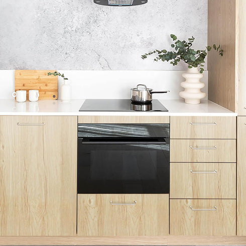 Heroad Brand Light Wood Grain Wallpaper, 78.7 x17.5 Oak Peel and Stick Contact Paper for Cabinets