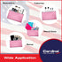 Vinyl Zipper Bags Leatherette Small Compact Pink 11 x 6 inches, 1 Zippered Pouch