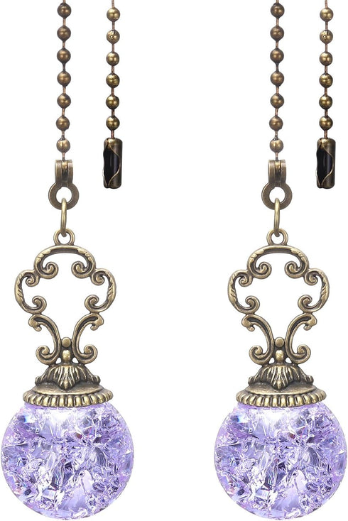 PATIKIL Ceiling Fan Pull Chain, 2 Pack 12" Decorative Ball Pendant Chain