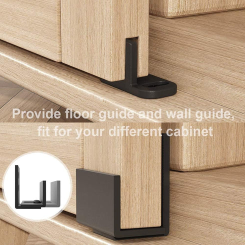 4FT ZEKOO Super Mini Sliding Barn Door Hardware Kit for Single Door Cabinet, Small Barn Door Hardware Track Kit for TV