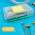 Large Capacity Clear Stationery Box, Double-Layer Plastic Organizer, Supply Box for Office, Students, and Home