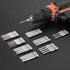 30 Piece Hex Head Allen Wrench Drill Bit Set, 1/4 Inch Hex Shank, Metric and SAE S2 Steel, Magnetic Tips