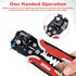 WGGE WG-014 Self-Adjusting Insulation Wire Stripper, 3 in 1 Automatic Tool for AWG 10-24