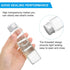 PATIKIL 80ml Plastic Test Tubes with Screw Caps, 6Pcs 128x33mm Flat Bottom Tubes for Candy Bead Storage