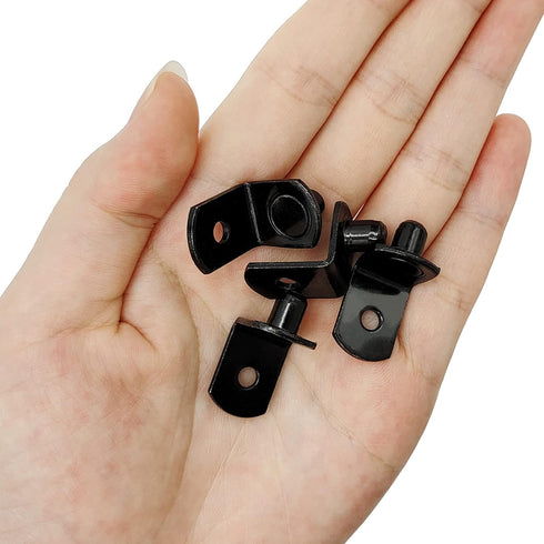 Cerpourt 40 Pegs,1/4 Inch Closet Pcs Shelf Pins L-Shaped Shelf Support Pegs,Bookshelf Pegs for Shelves,Cabinet Shelf