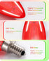 C35 Dimmable Bulbs, E12 Bulbs, 60 Bulb, 6 Pack EDISHINE St.Patrick's Day/Easter Decorations Red & Green LED Filament