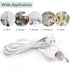 2-Pack 12Ft 360W E26 E27 2-Prong Closet, JACKYLED Extension Hanging Lantern Cord Cable UL with Socket Gear Switch +