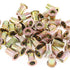 120-Pcs 5/32''-32UNC Mixed Zinc Plated Carbon Steel Rivet Nut Flat Head Insert Nutsert Assortment Kit