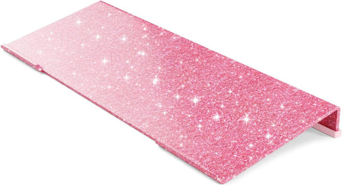 Beego Ergonomic Computer Keyboard Stand - Glitter Pink Acrylic Keyboard Riser Tilted Keyboard