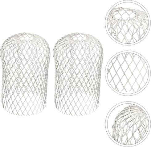 Angoily 2pcs Gutter Anti-leaf Down Silver Guard, Expandable Screens, Aluminum Gutters, Sieve Strainer Mesh