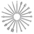 20Pcs HSS Different Burr Set Carving Bits, Wood Engraving Router Bit with 1/8"(3mm) Shank for DIY Woodworking
