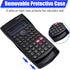 Saillong 12 Pieces Black Engineering Scientific Calculator, 2-Line Function for Middle, High School, Classroom