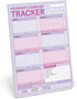 Knock Knock Movement & Exercise Tracker Notepad, Big & Sticky Fitness Tracker Pad (40 Sheets, 9.75 x 7 inches)