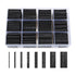 650 Pcs Black Heat Shrink Tubing, innhom UL Approved 2:1 Electrical Cable Wire Kit Set for Long Lasting Insulation